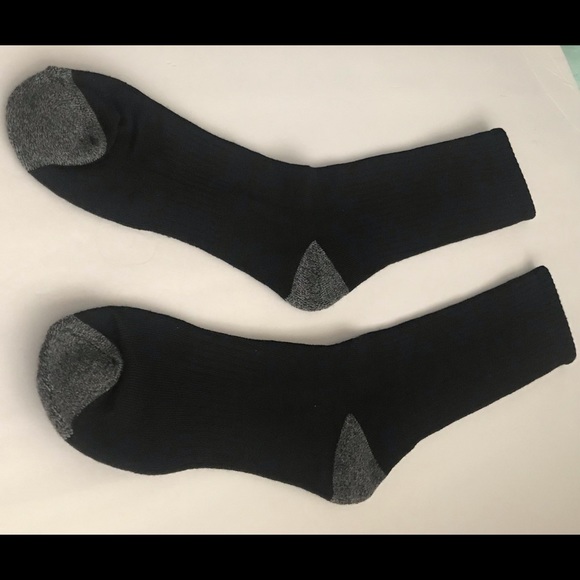 New Polo Ralph Lauren Men’s Sport Socks Black with Red Pony Grey Toes Heels - Picture 8 of 16